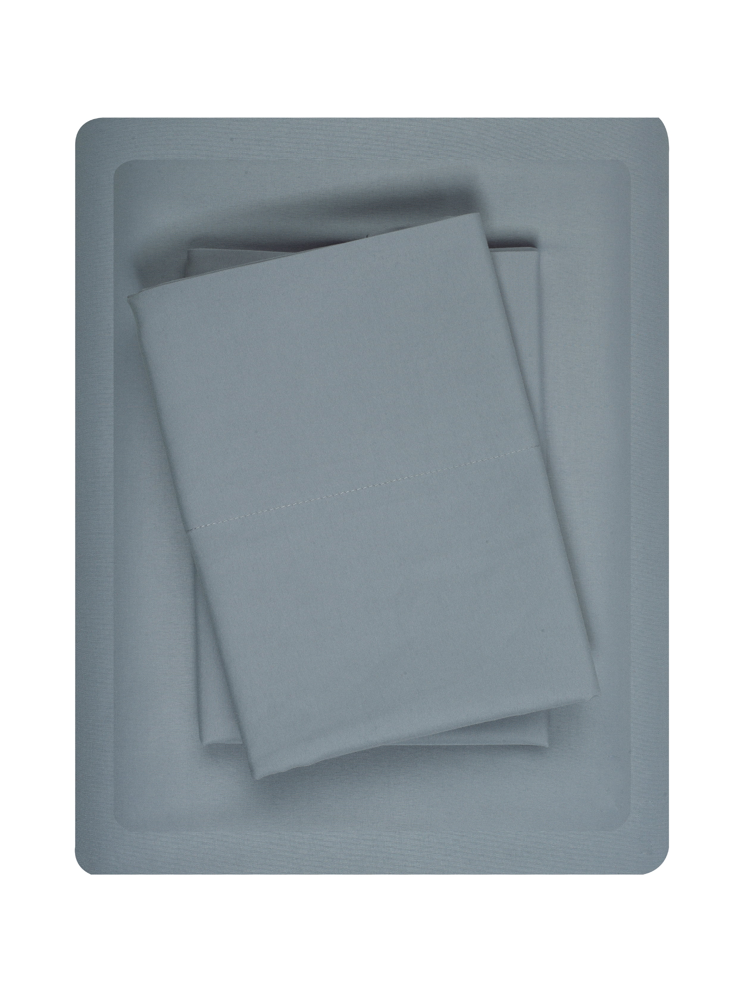 Your Zone Kids Soft Microfiber Sheet Set, Gray, Queen, 4 Pieces, Easy Care