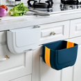 thumbnail image 1 of Mini bote de basura plegable para colgar, para puerta de armario de cocina, pequeño cubo de basura plegable debajo del fregadero, cubo de basura montado en la pared, 2 uds., 1 of 5