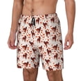 thumbnail image 1 of Balery dog Valentine's day Bañador para hombre, shorts de playa de secado rápido con entrepierna y forro de compresión-Small, 1 of 6