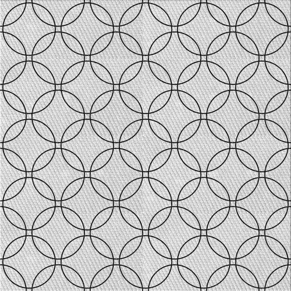 Ahgly Company Indoor Square Patterned Platinum Gray Area Rugs, 8' Square