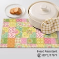 thumbnail image 5 of Placemat, Pioneer Flower Floral Print Pattern Place Mats Table Mat Set Of 2, PVC Washable Placemats for Party Kitchen Dining Decoration, 18x12 Inch, Fade Resistant, 5 of 6