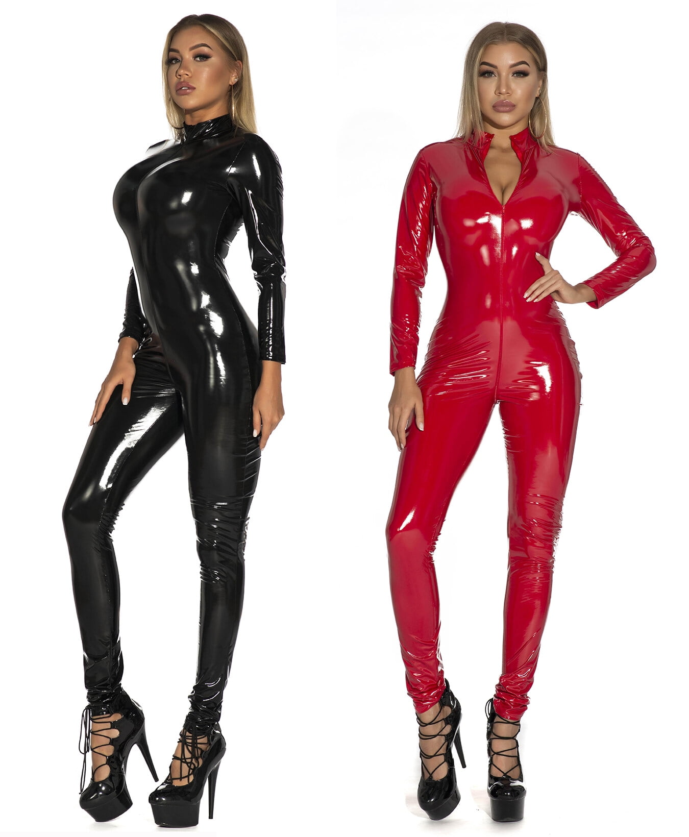 Ladies PVC Rubber Latex Leather Body Shaper Catsuit (8041) - China Catsuit  and Sexy Catsuit price