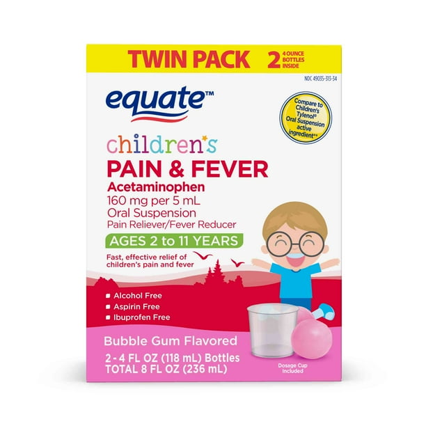 Equate Children's Pain Reliever & Fever Reducer Oral Suspension Liquid
