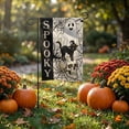 thumbnail image 4 of Halloween Garden Flag Spooky Haunted House Design Welcome Sign for Outdoor Yard Porch Home Halloween Party Decor A, 4 of 4