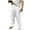 White, variant on yillto Big and Tall Cotton Linen Pant for Mens Casual Elastic Waist Drawstring Summer Beach Trousers with Pockets