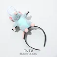 thumbnail image 4 of Diadema de Ratatouille de Disney, nueva diadema de peluche de dibujos animados, horquilla francesa de ala ancha, tocado con foto, regalos creativos para niñas, 4 of 5