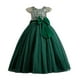 thumbnail image 5 of Vestido de niña Vestido de novia sin mangas con lentejuelas para niñas de talla mediana y grande Vestido de niña de flores Vestido de princesa de actuación Vestido largo hasta el suelo, 5 of 5