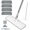 Grey+White(4PCS Cloth), variant on Microfiber Mop for Cleaning Floors,55 Inch Extendable Flat Mop with 2 Washable Pads, Wet Dry and Dust Mops for Bathroom Kitchen, Floor,Ceramic Tiles(Orange+White)