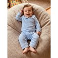 thumbnail image 6 of Cenuakty Baby Fall Romper White Trim Long Sleeve Doll Collar Full Length Jumpsuit for Infant Boys and Girls, 6 of 9