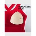 thumbnail image 5 of RUNNING GIRL Women’s Workout Tank Top with Built-in Sports Bra, Criss Cross Back Yoga Crop Tank for Gym Fitness, 5 of 6