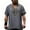 Dark Gray, variant on Ahabrexf Men's Shirt V-Neck Short Sleeve Casual Ethnic Style Lightw8 Breathable Top for Summer