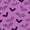 Bright Purple Black, variant on Homewish Magical Halloween Pumpkin Twin Quilt Set,Bat Night Sky Print Twin Coverlet Set,Deep Blue Orange,2-Piece