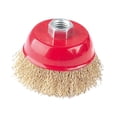 thumbnail image 2 of DYNWAVECA Brosse à Tasse en Fil Serti pour Remplacement de Meule d'Angle Acier Inoxydable Compact Professionnel pour Nettoyage Élimination de la Rouille Abrasifs M14x2 125MM, 2 of 10
