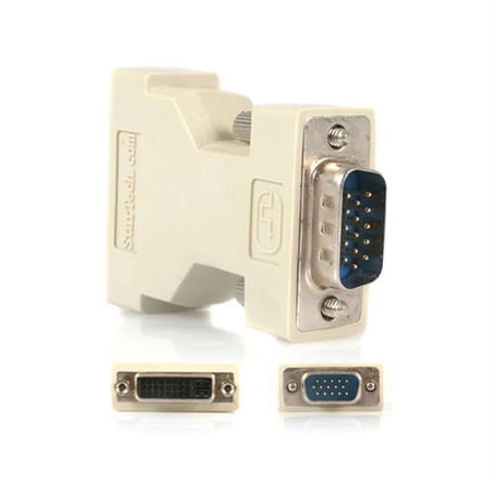 UPC: 0065030820820 | Startech DVI to VGA Cable Adapter – F/M – 1 x DVI Female Video – 1 x HD-15 Male – Beige