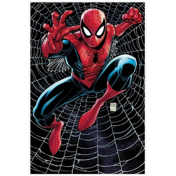 DIY Diamond Painting Spider-Man 12x16Inch, Full Round Drill Kits Cross Stitch Mosaic Art for Adults Relax & Home Wall Decor Festival Gift