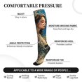 thumbnail image 5 of Compression Socks for Women and Men - Artistic Night Sky Sunflower Princess Compression Socks Circulation for Workout, 5 of 8