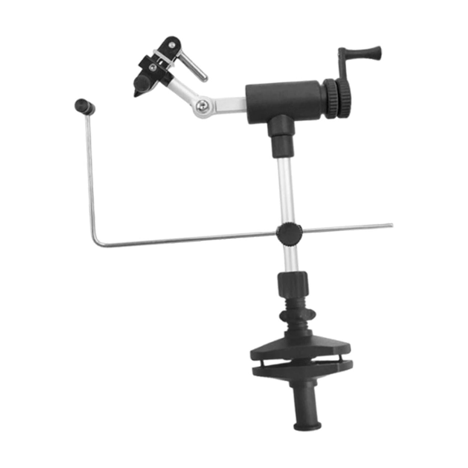 Wswqop Rotary Fly Tying Vise 360 Rotation Professional Portable for Fishing Enthusiasts