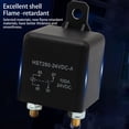 thumbnail image 2 of Monstrate Relé Electromagnético Arranque Corriente Carga Servicio 100A 120A Relés Potencia Compacta Fuente de alimentación eléctrica Electrónica Negro, 100A-24V 100A-24V, 2 of 6