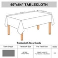 thumbnail image 7 of PiccoCasa Tablecloth Dining Table Cover Protector Indoor Black 59 x 83 Inch, 7 of 7