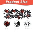 thumbnail image 4 of FENGGHAO Fall Wreath Black Rose Garland With Gothic Artificial Flowers And Berry Accents, Halloween Wreath Hanging Vine Decor For Home Mantle Fireplace Wedding Party Decoration, 4 of 8