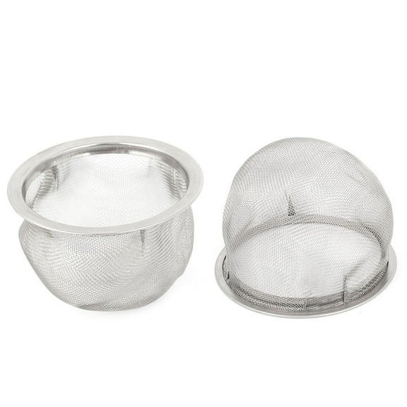 2.2 Inch Dia Stainless Steel Mesh Tea Infuser Filter Strainer 2 Pcs