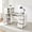 White, variant on Haooyeah Manicure Table with 1 Shelf, 4 Drawers, 2 Cabinets, Rolling Nail Desk with Tabletop Organizer, Mobile Nail Tech Workstation, White