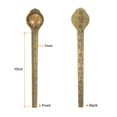 thumbnail image 2 of Metal Bookmark Ruler 10cm Metric ,Vintage Bookmark Orange, 2 of 6