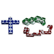 LARGE Speed Cube Magic Snake Ruler Twist Puzzle 36 Wedges Twist Toys 3 Pack!