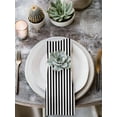 thumbnail image 3 of Cloth Napkins Set of 2 - 20x20 Inches, Black White Stripe Washable Reusable Table Napkins, Modern Minimalist Geometric Striped Soft & Absortbent Dining Napkin for Party Wedding Hotel Restaurant, 3 of 8