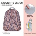 thumbnail image 5 of Leopard Print Backpack for School,Cute School Bag,Schoolbag with Adjustable Shoulder Straps & Padded Back,15.3"x11"x7.1".﻿, 5 of 6