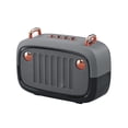 thumbnail image 1 of Seitruly BS32D Altavoz Bluetooth inalámbrico portátil Sonido 3D Estéreo Música Surround Altavoz externo Soporte Tarjeta TF Mini reproductor de música Cables de audio/vídeo Gris plateado, 1 of 1