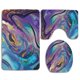 thumbnail image 1 of ABPHQTO Agencia Blue Purple Juego de alfombras de baño de 3 piezas Alfombra de baño Alfombra de contorno y tapa de inodoro ABPHQTO Cont-CHAPPLE-33404, 1 of 2