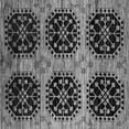 thumbnail image 1 of Ahgly Company Indoor Square Oriental Gray Industrial Area Rugs, 5' Square, 1 of 4