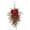 CC, variant on Esaierr Christmas Wreath 11.81x8.66 Inch Christmas Wreaths Bow Knot Xmas Window Wreaths Small Christmas Pine Cone Wreath For Door Holiday Party Hanging Decoration