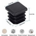 thumbnail image 2 of Tapa para tubo cuadrado 20x20 mm Tapa de extremo de tubo cuadrado negro Tapa de plástico para tubo cuadrado Tapa de extremo de listón cuadrado Tubo de silla sólida Tapa de extremo de pata de mesa, 2 of 5