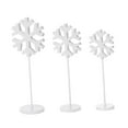 thumbnail image 3 of Almencla 3 Pieces Winter Snowflake Christmas Decoration Snowflake Tabletop Decor Table Signs Rustic Bookshelf Xmas Snowflake Ornaments A, 3 of 8