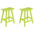 thumbnail image 1 of Florence Siège de Selle en Plastique HDPE 24 Pouces Tabouret de Bar Lime (Ensemble de 2), 1 of 5