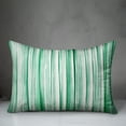 thumbnail image 2 of Creative Products Painterly Stripes Green 14x20 Indoor / Outdoor Pillow, 2 of 2