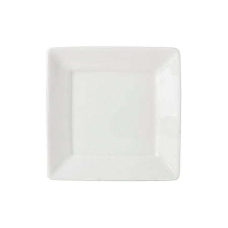 

Tuxton Napa Pearl White 6-Inch Square Plate Pack of 24