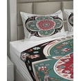 thumbnail image 2 of Ambesonne Orient Fitted & Top Sheet Set with Shams, Floral Ethnic, Multicolor, 2 of 4