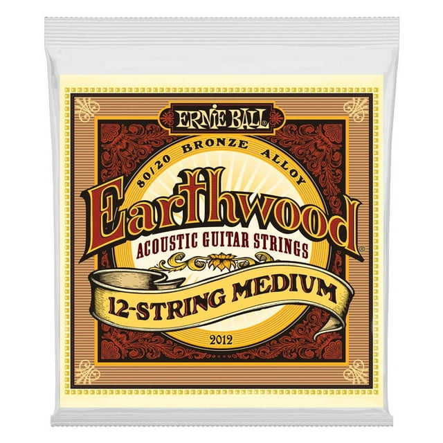 Cuerdas para guitarra acústica Ernie Ball Earthwood de 12 cuerdas