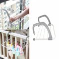 thumbnail image 2 of Radiator Towel / Clothes Folding Pole Airer Dryer Drying Rack 5 Rail Bar Holder, 2 of 4