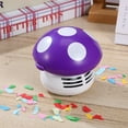 thumbnail image 3 of EXHUMKY Table Vacuum Cleaner Mini Mushroom Shaped ABS Crumbs Cleaning 1Set, 3 of 6