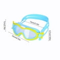 thumbnail image 3 of Anti-Fog Swimming Goggles, Silicone Waterproof Swim Glasses, UV Protection Clear Lens for Diving Snorkeling, Comfort Fit Adjustable Strap, Unisex Sports Pool Training Equipment, 3 of 6