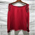 thumbnail image 2 of Blouse à Manches Longues à Col Ras du Cou, Haut Ample (Grande Taille pour Femmes) 1 Paquet, 2 of 4