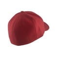 thumbnail image 4 of Blank Fitted Curved Cap Hat, Red 7 3/4, 4 of 4