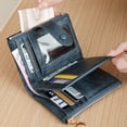 thumbnail image 5 of HAWEE Small Wallets for Women RFID Blocking Leather Trifold Compact Credit Card Holder with ID Window Ladies Zipper Coin Purse, 5 of 6