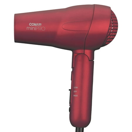 Conair MiniPro 263SR 1200 Watt Travel Folding Handle Tourmaline Ceramic Styler / Hair Dryer; (Best Travel Hair Dryer)