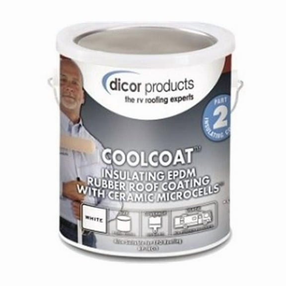 Dicor  Coolcoat EPDM Rubber Roof Coating for RV  Tan