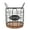 black, variant on Yajisi Coffee Pod Holder, Iron Wire Coffee Capsule Storage Basket with Wooden Base for Kitchen, Gold, 7.09 x 6.30 x 5.51 Inches